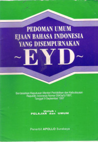 Image of PEDOMAN UMUM EJAAN YANG DISEMPURNAKAN